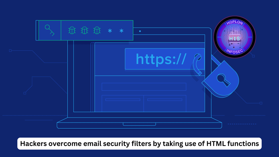 Hackers overcome email security filters by taking use of HTML functions