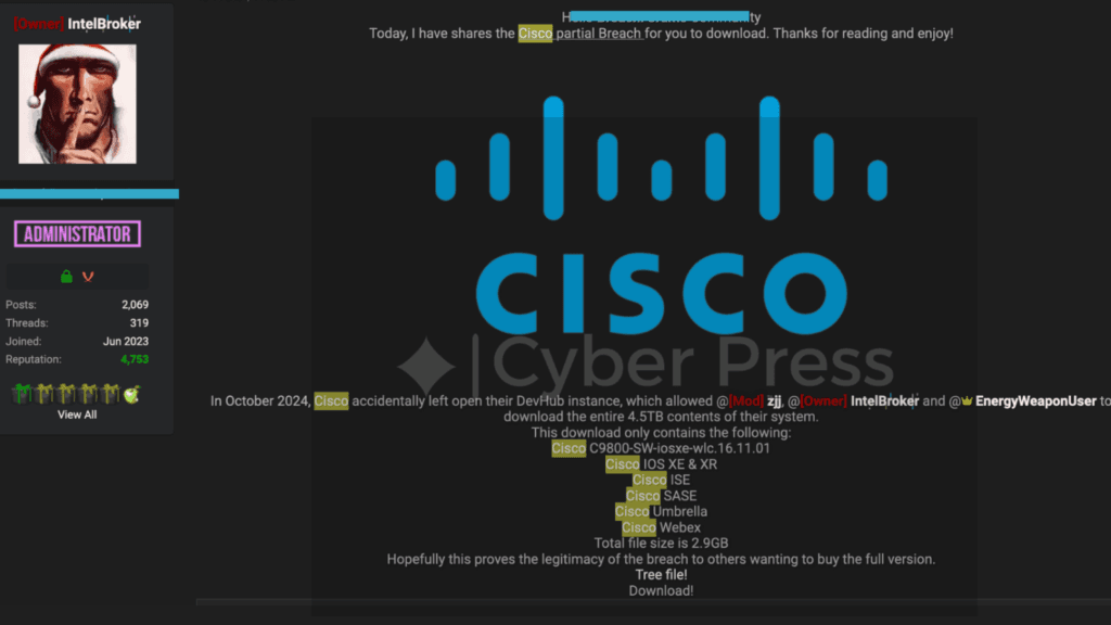 Cisco Data Breach