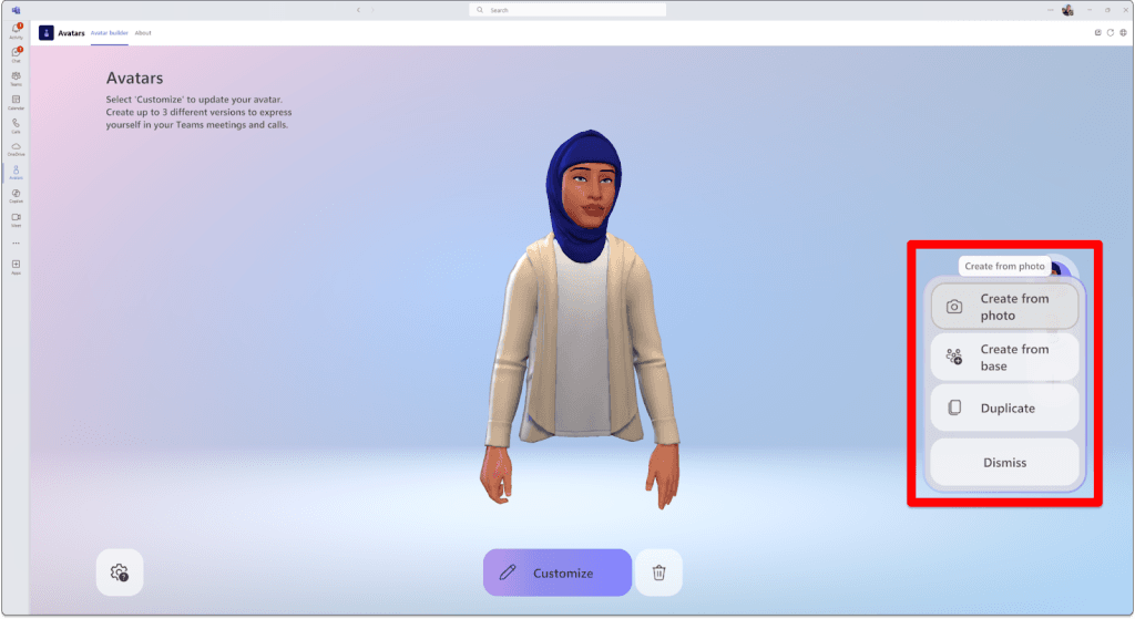 Microsoft Announces AI Avatar for Teams Meeting