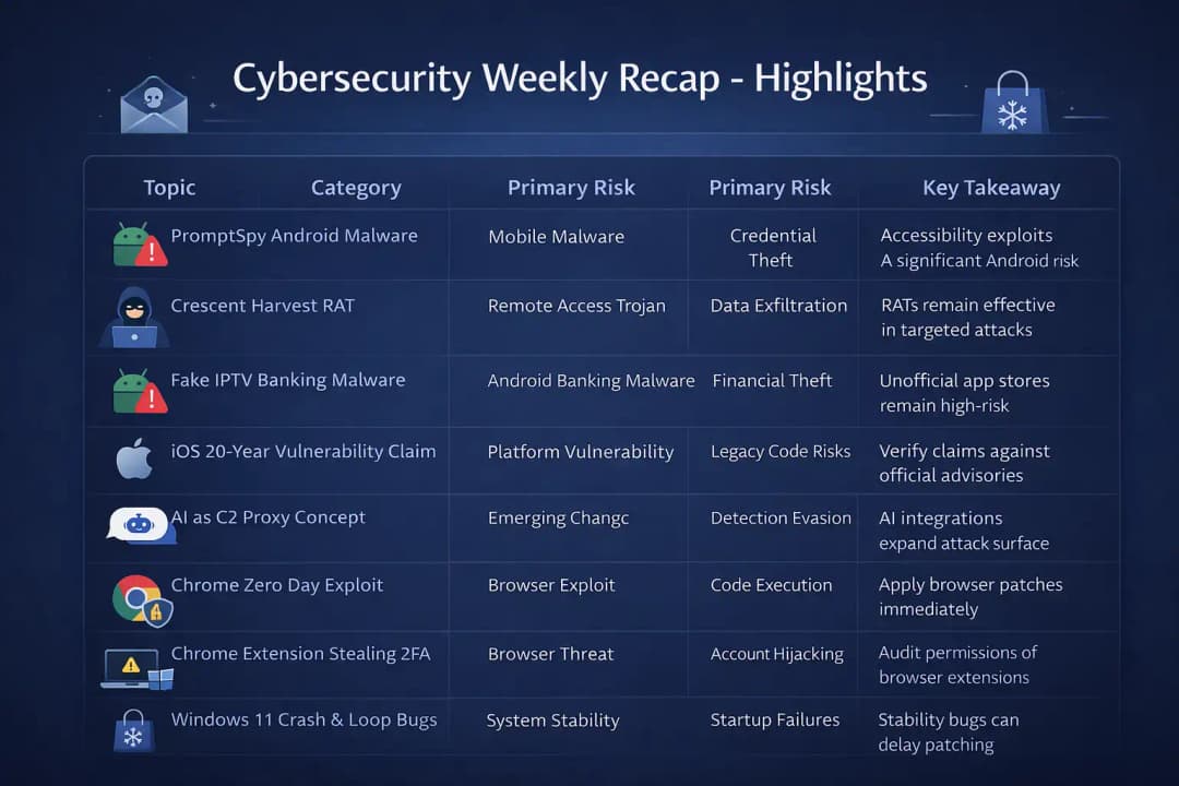 Cybersecurity weekly recap highlights