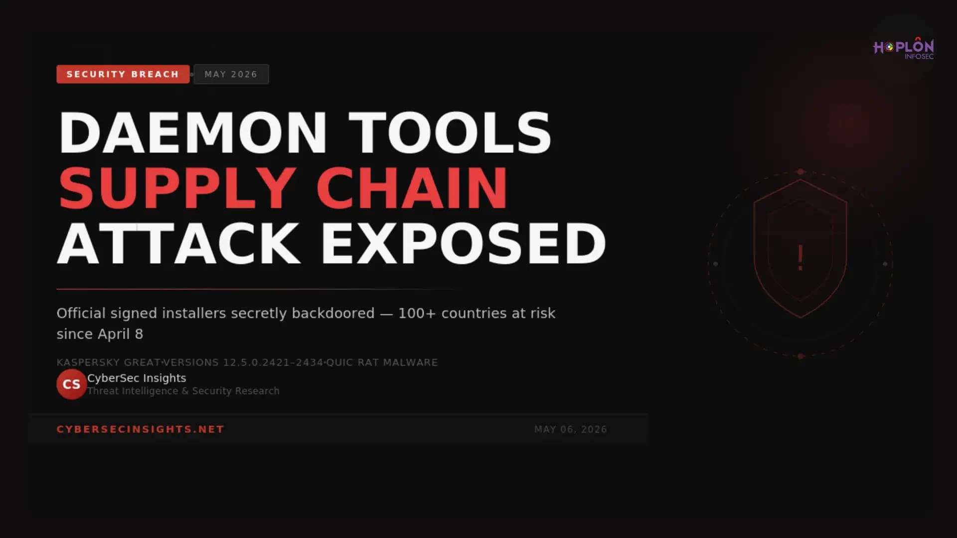 DAEMON Tools Supply Chain Attack: Your PC May Be Infected