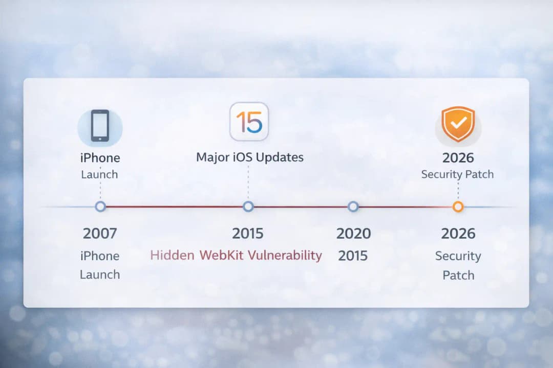 iOS timeline and WebKit vulnerability
