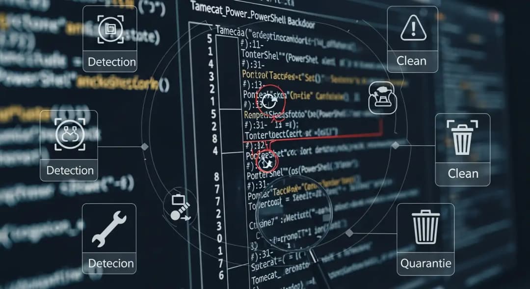 tamecat powershell backdoor detection and removal