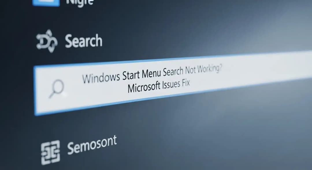 Windows Start Menu Search Not Working