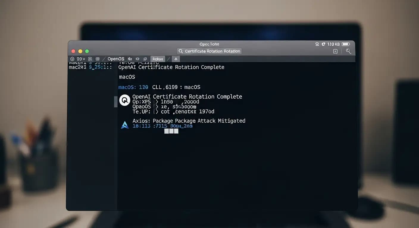 OpenAI macOS Certificate Rotation After Axios Package Attack