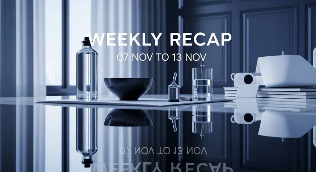 Weekly Recap 07 Nov to 13 Nov