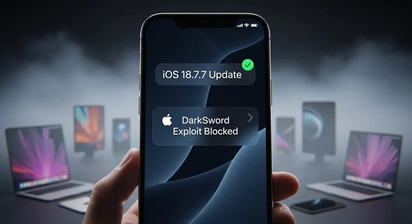 iOS Security Update: Apple Expands iOS 18.7.7 for DarkSword