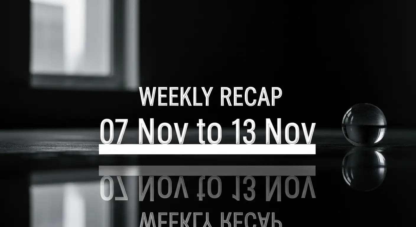 Weekly Recap 07 Nov to 13 Nov: Best Highlights You Must Discover Now