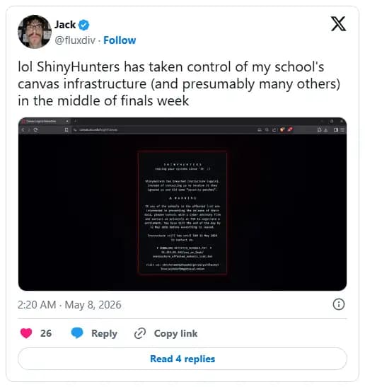 Canvas cyberattack finals week