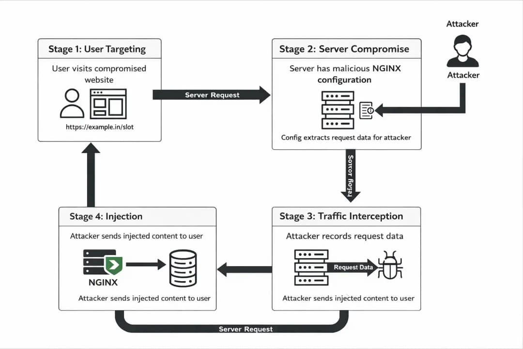 Web server attack flowchart