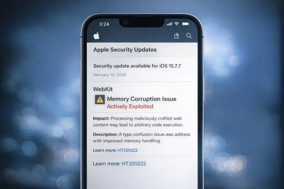 Apple security advisory on iPhone display