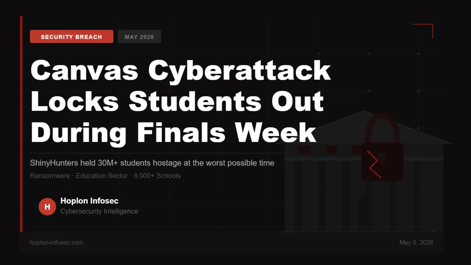 Canvas Cyberattack Locks Students Out During Finals Week