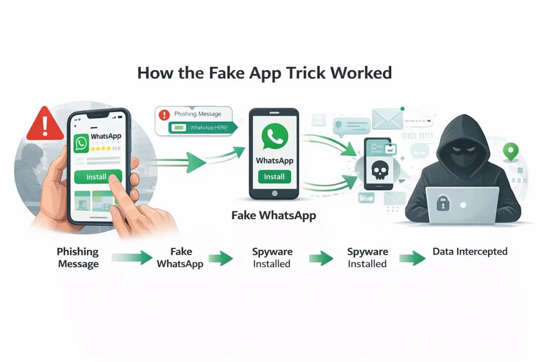 WhatsApp security alert fake iOS app spyware WhatsApp security alert fake iOS app spyware