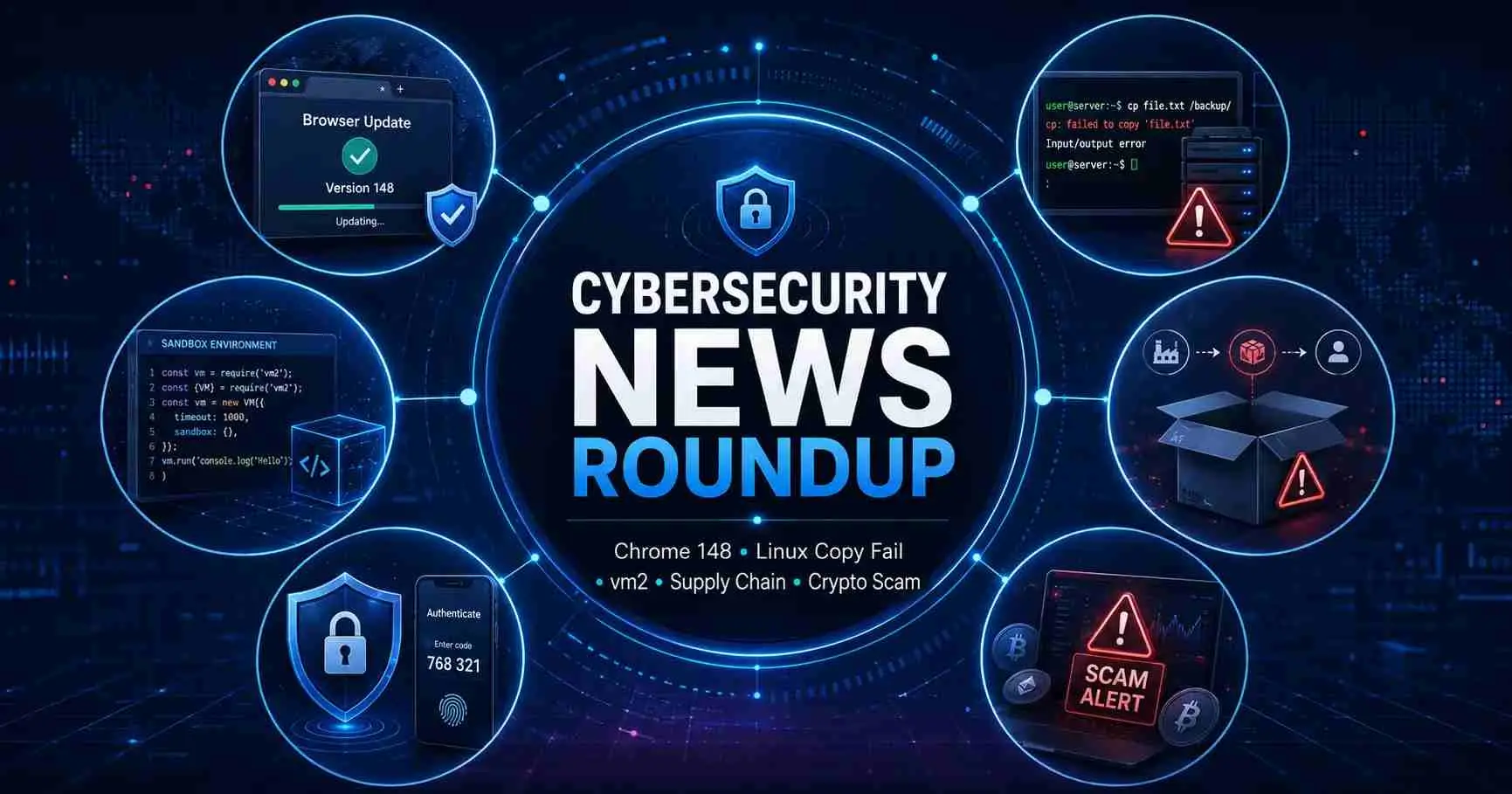 Cybersecurity News Roundup: Chrome, Linux, vm2, Crypto Risks