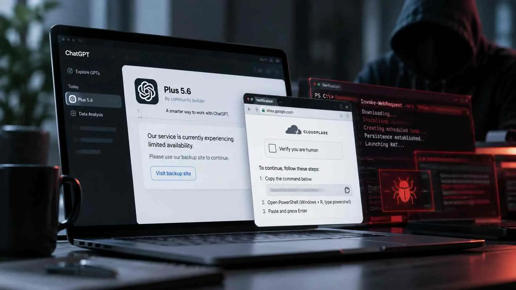ChatGPT Malware Alert: Custom GPTs Deliver RAT via ClickFix