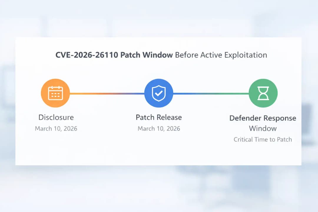 CVE-2026-26110 patch timeline infographic