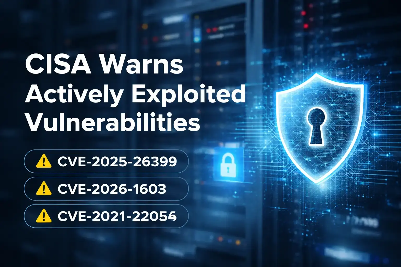 CISA Warns Actively Exploited Vulnerabilities in Key Systems