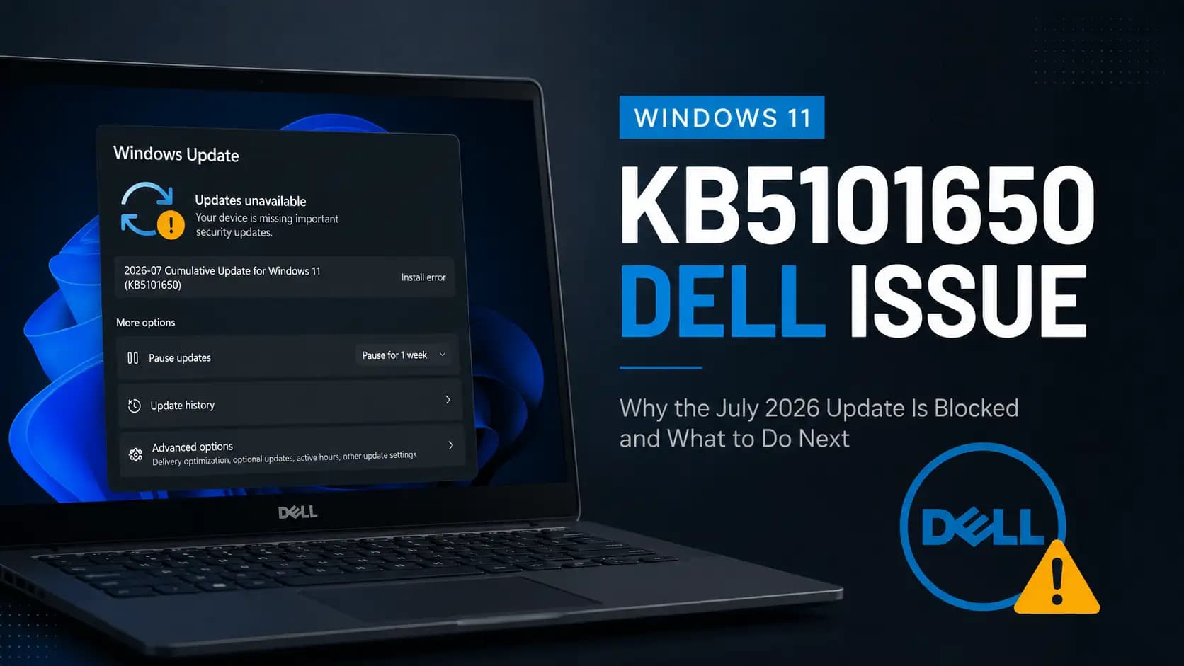 Windows 11 KB5101650 Dell Issue: Causes and Full Fix Guide