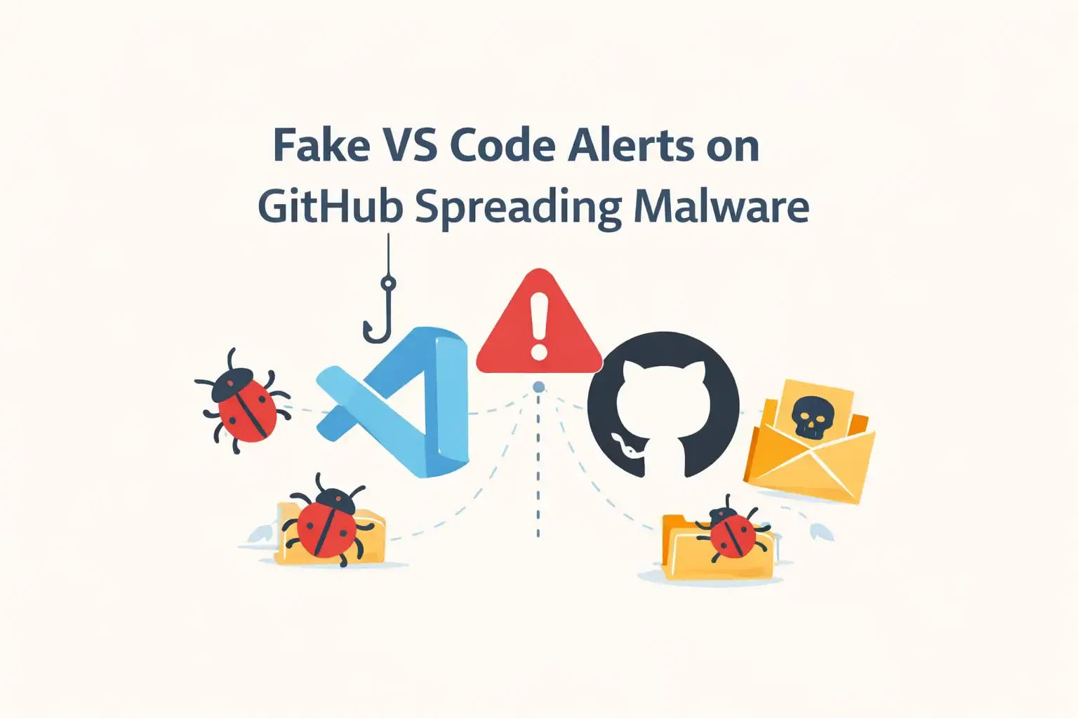 Fake VS Code Alerts on GitHub Spreading Malware!