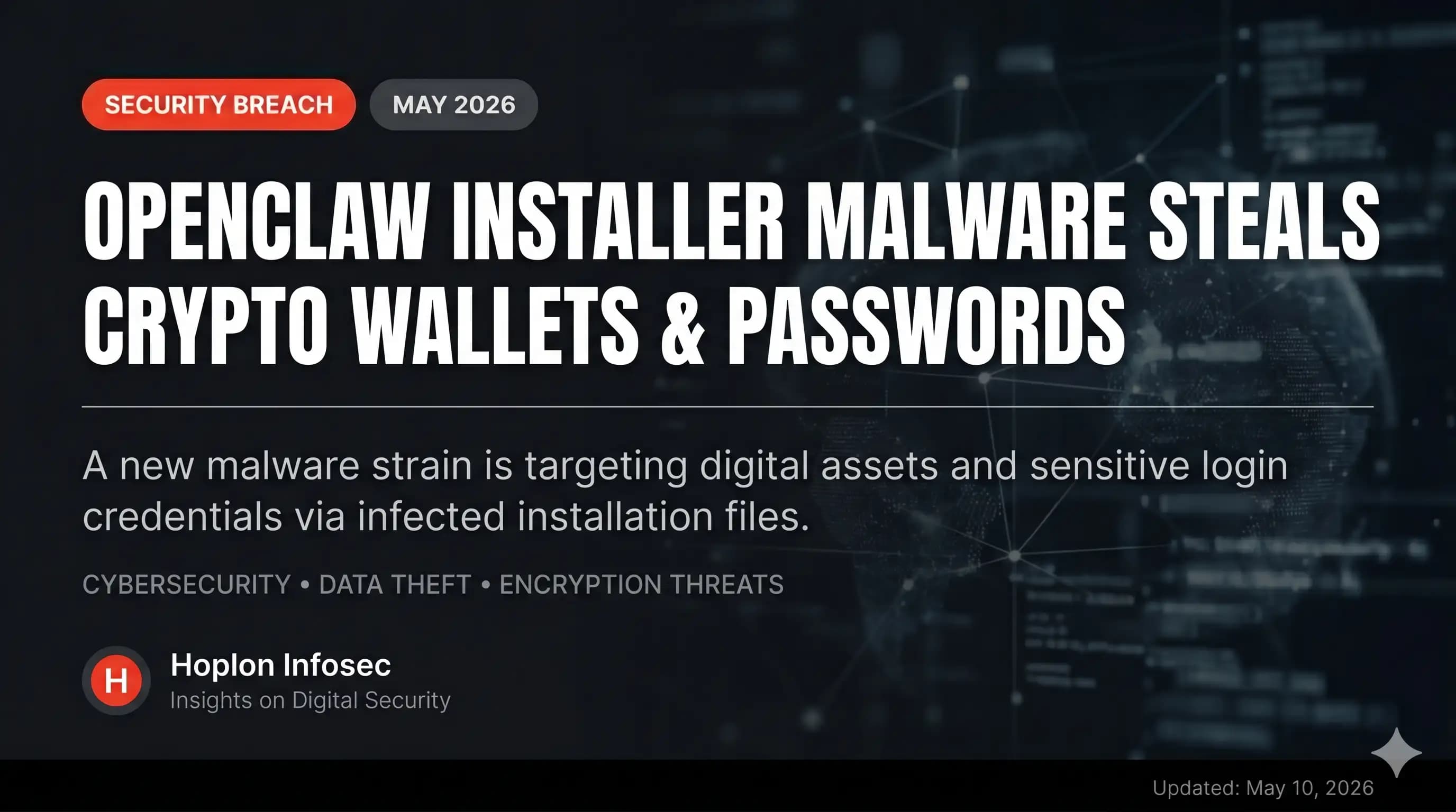 OpenClaw Installer Malware Steals Crypto Wallets & Passwords