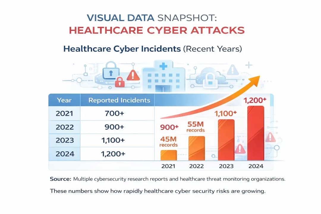 Stryker Cyber Attack Healthcare cyber incidents over recent years