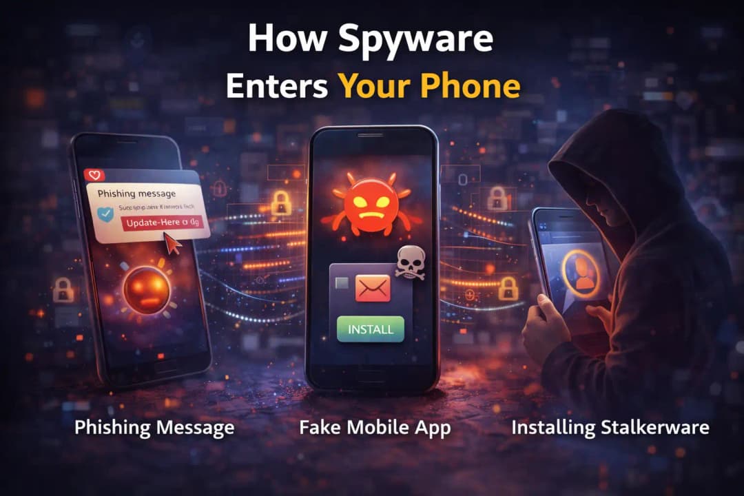 How spyware enters your phone