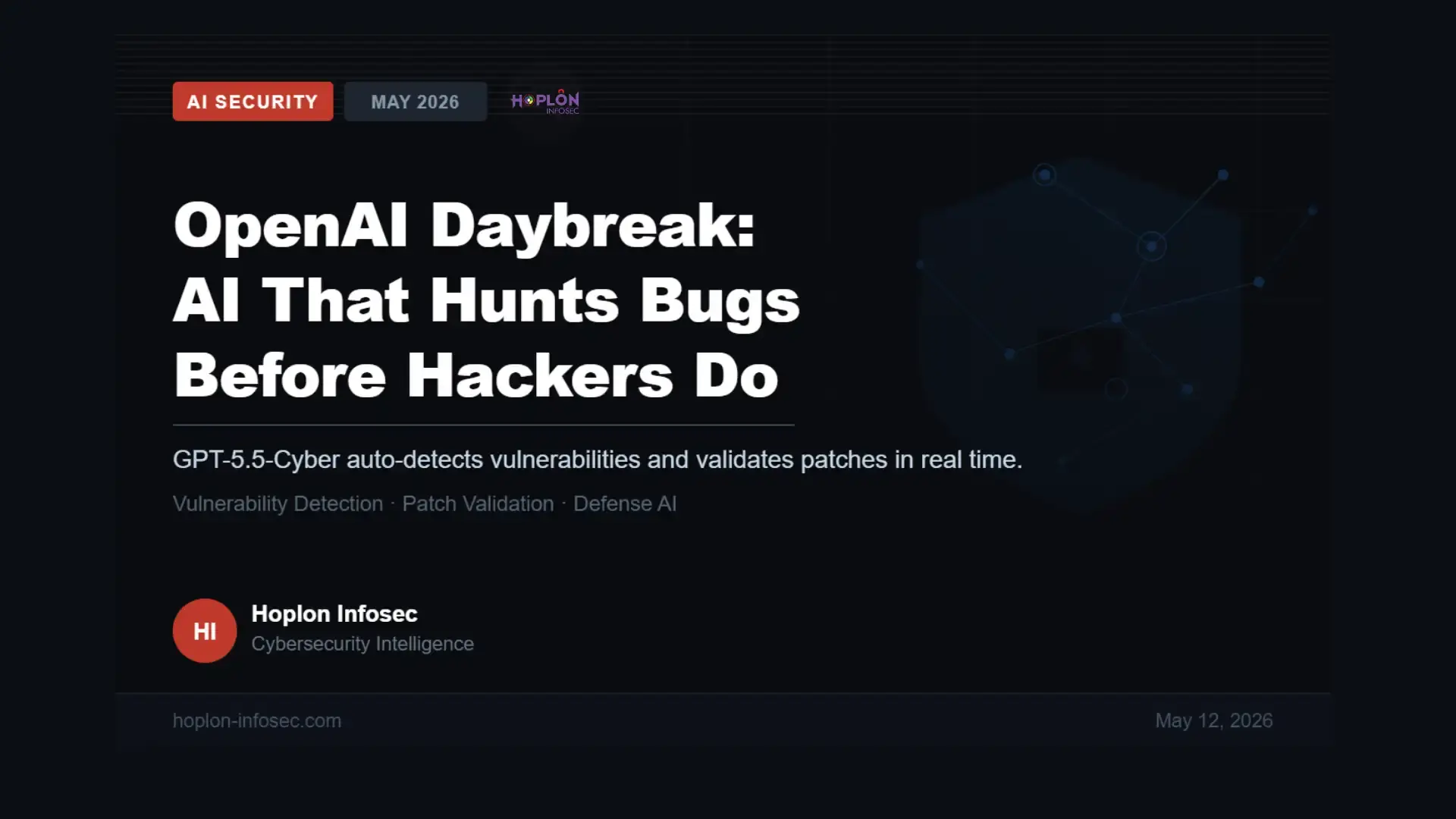 OpenAI Daybreak AI vulnerability detection