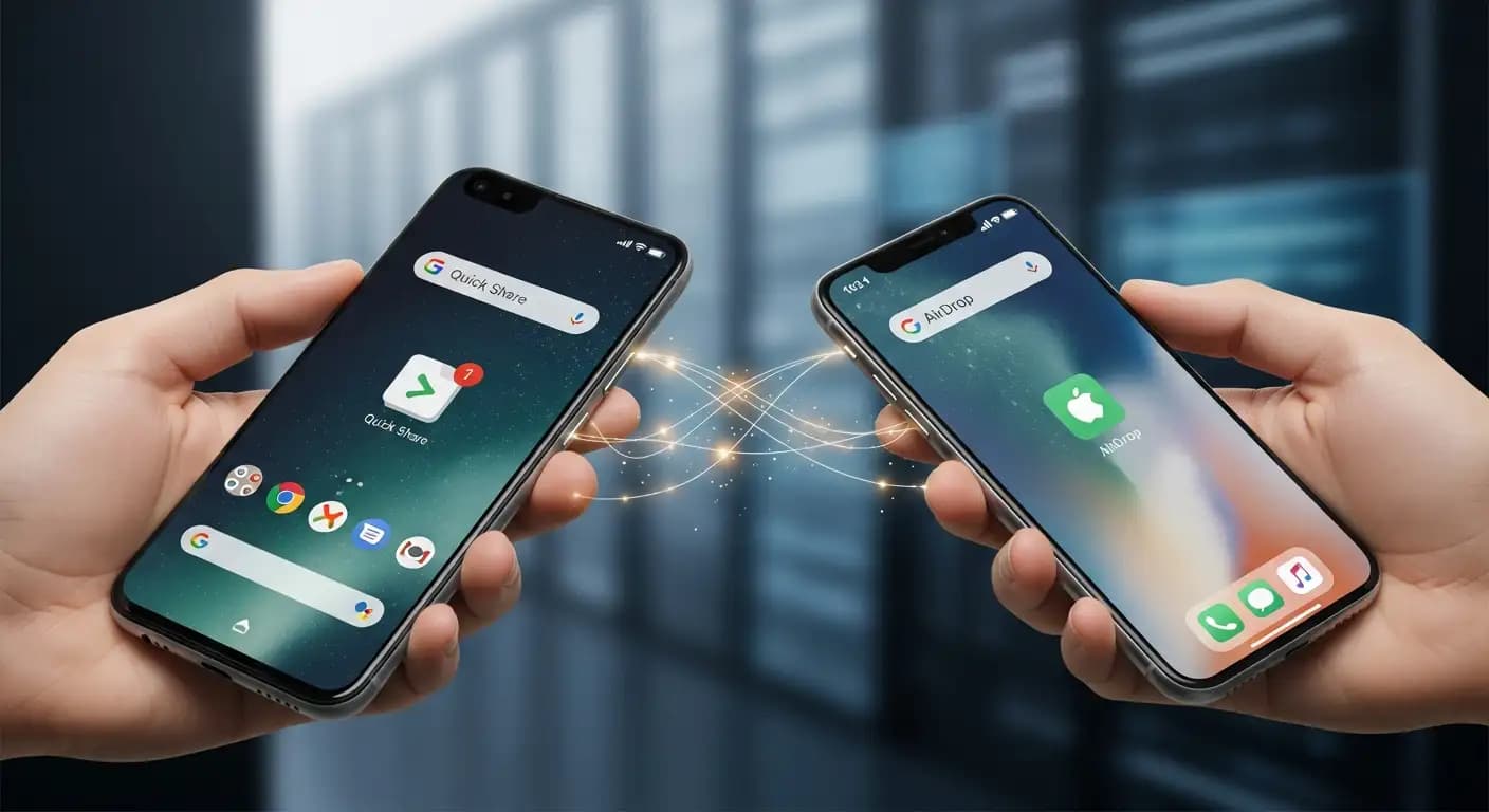 Google lets you share files between a Pixel and an iPhone using Quick Share and AirDrop.