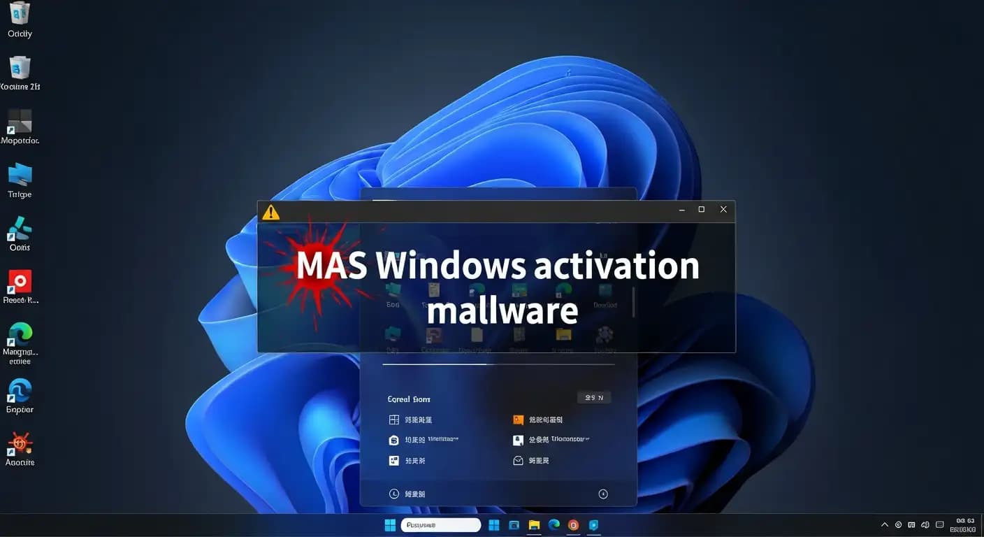 MAS Windows Activation Malware: How Fake Scripts Spread PowerShell Attacks