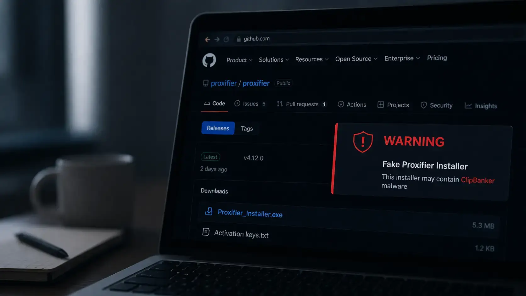 Fake Proxifier Installer Malware Triggers Silent Crypto Theft