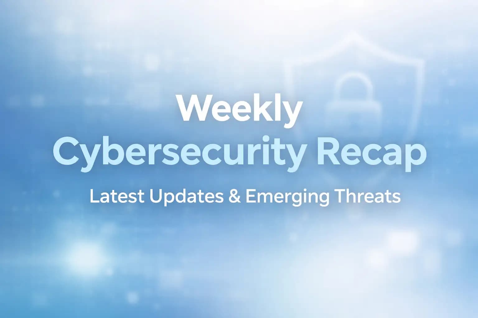 Weekly Cybersecurity Recap: Updates, Risks & Threats