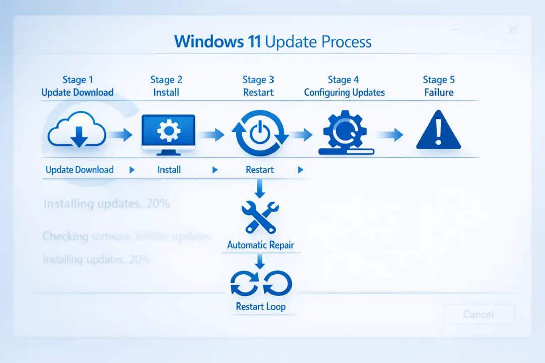 Windows 11 update restart loop