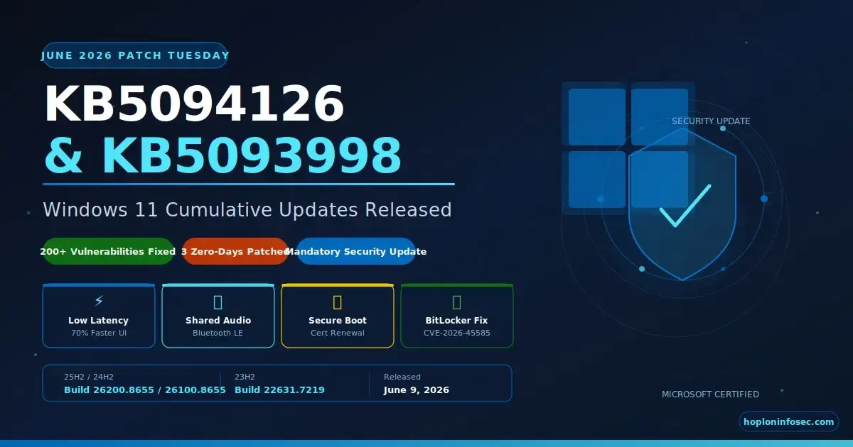 Windows 11 KB5094126 & KB5093998 June 2026 Update
