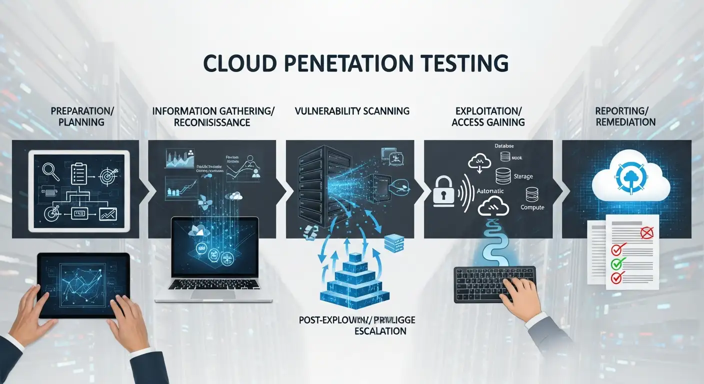 cloud penetration testing steps