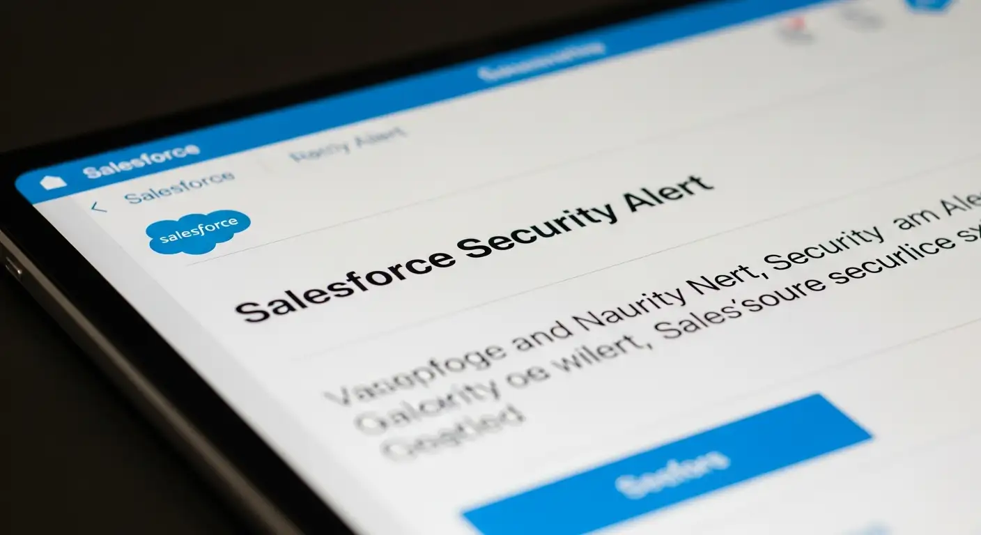 Salesforce Security Alert