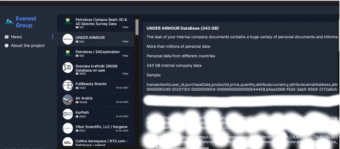 armour data breach