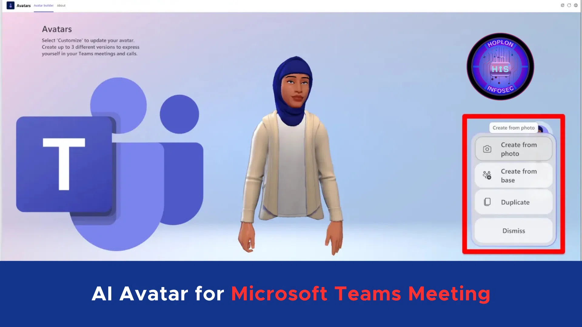 AI Avatar for Teams Meeting