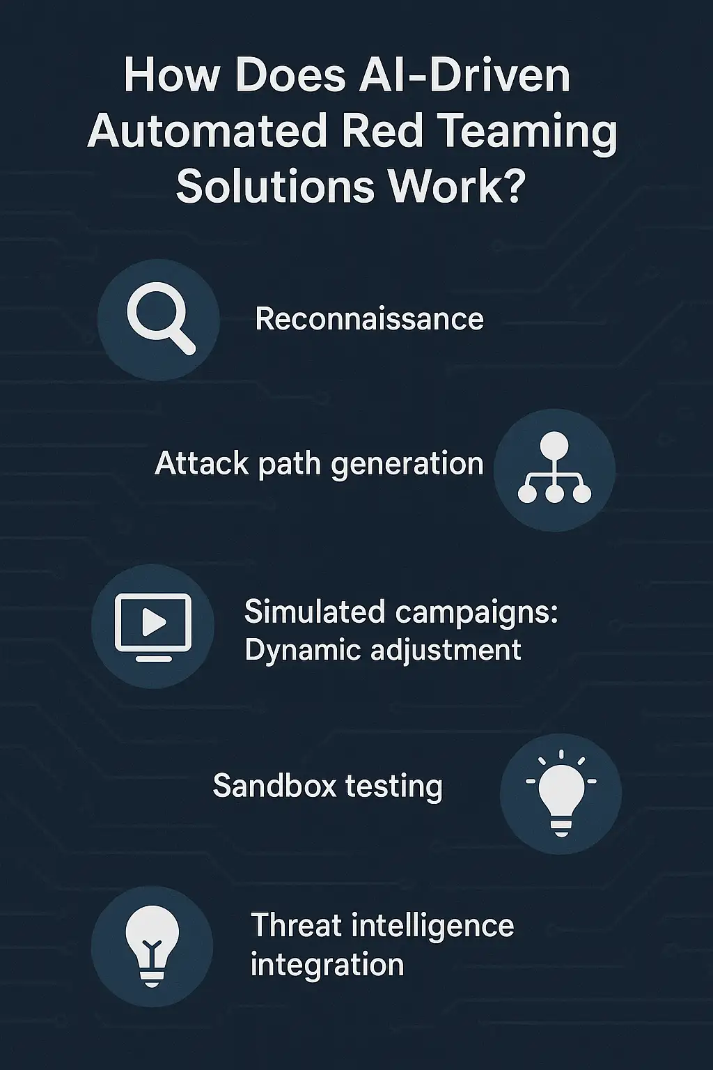 How Does AI-Driven Automated Red Teaming Solutions Work?​