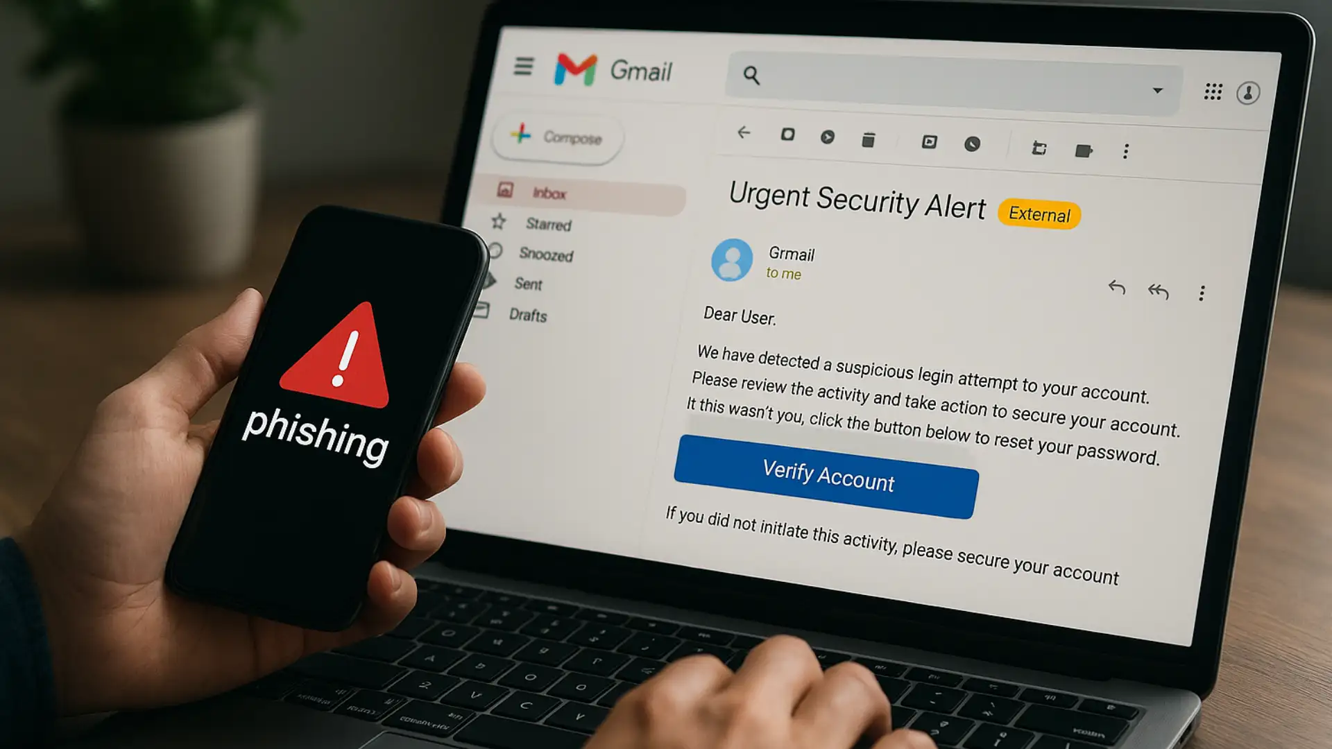 Gmail Phishing AI Prompt Injection